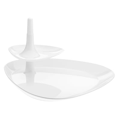 koziol - plat de présentation betty en plastique, polypropylène couleur blanc 40 x 19.4 cm made in design