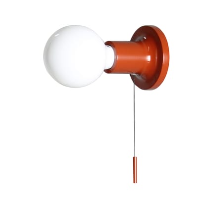 Applique Punt métal orange marron / Avec interrupteur - Carpyen