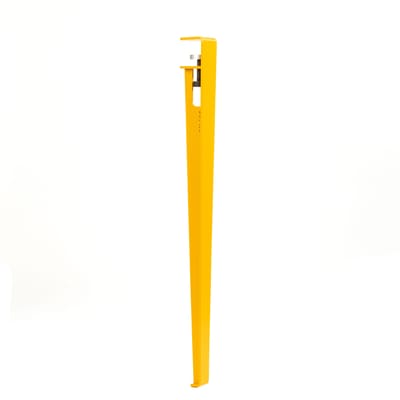 tiptoe - pied pieds & plateaux en métal, acier thermolaqué couleur jaune 27.85 x 75 cm designer matthieu bourgeaux made in design