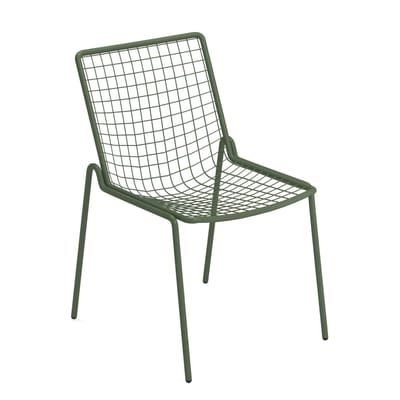 Chaise empilable Rio R50 métal vert - Emu