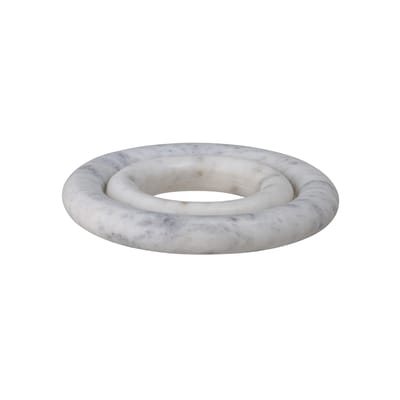 Dessous de plat Finola pierre blanc / Set de 2 - Marbre / Ø 20 cm - Bloomingville