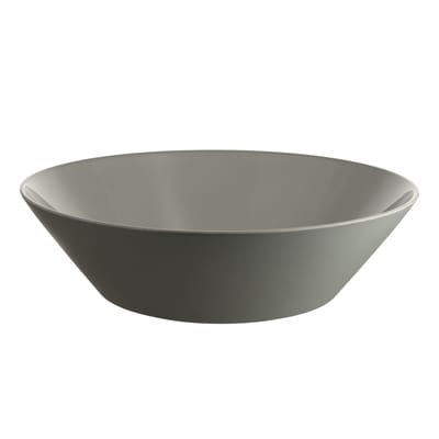 alessi - saladier tonale gris 34.76 x 9 cm designer david chipperfield céramique, céramique stoneware