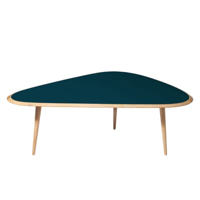Table basse Large bleu bois naturel / 130 x 85 cm - Laque - RED Edition