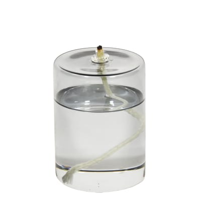 enostudio - lampe à huile olie en verre, verre borosilicaté couleur transparent 19.83 x 10 cm designer eno studio made in design