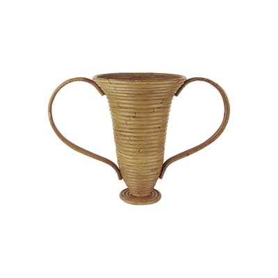 Vase Amphora Small fibre végétale marron / Rotin - H 30 cm - Ferm Living