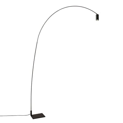 Lampadaire Fox métal noir / LED - H 225 cm / Pivotant & orientable - Nemo