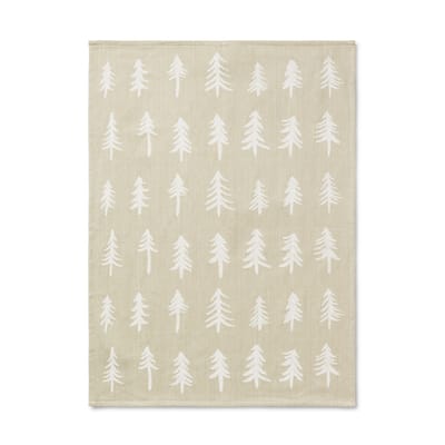 ferm living - torchon torchons en tissu, coton  biologique couleur beige 18.17 x cm designer trine andersen made in design