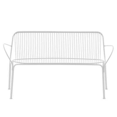 Canapé de jardin 2 places HiRay métal blanc / L 121 cm - Kartell