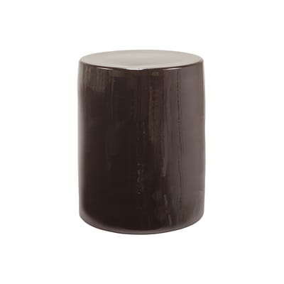 Table d'appoint Pawn céramique marron / Tabouret - Ø 37 x H 46 cm - Serax