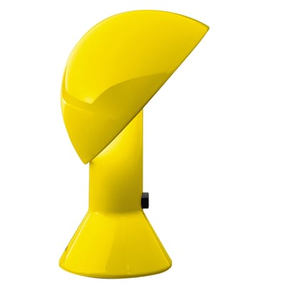Lampe de table Elmetto plastique jaune / 1976 - Martinelli Luce