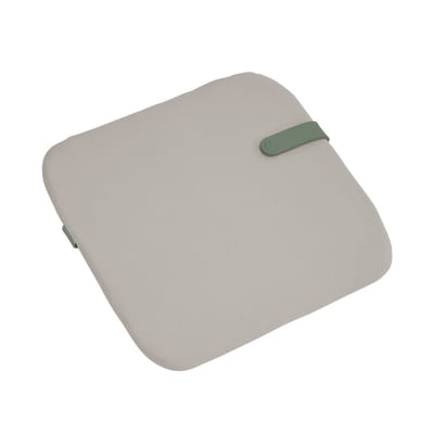 Galette de chaise Color Mix tissu gris beige / 41 x 38 cm - Fermob