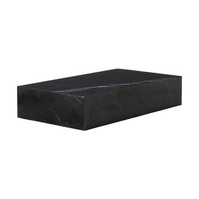Audo Copenhagen Black - Coffee Table Plinth - Acacia Wood - Designer Norm Architects 28Cm