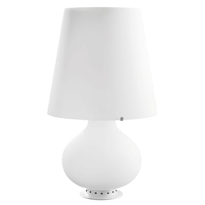 Lampe de table Fontana Large LED verre blanc / H 78 cm - Fontana Arte