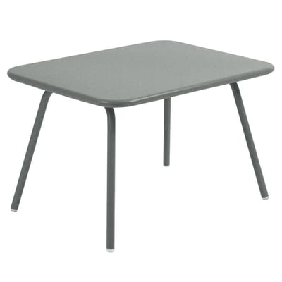 Table basse Luxembourg Kid métal gris / Table enfant - 75 x 55 cm - Fermob