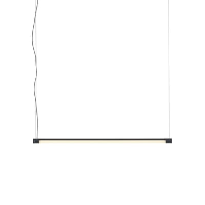 Suspension Fine LED métal noir / L 90 cm - Position horizontale ou verticale - Muuto