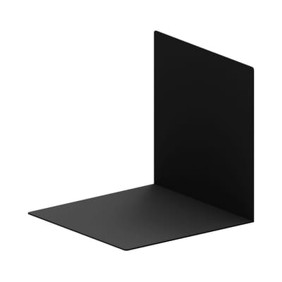 zeus - serre-livres easy irony en métal, acier couleur noir 20 x cm designer maurizio peregalli made in design