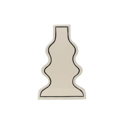 Vase Paste Curvy céramique blanc / L 23,5 x H 36 cm - Ferm Living