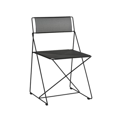 Hay Black - Stacking Chair X-Line - Steel - Designer Niels Jørgen Haugesen Size 45.5