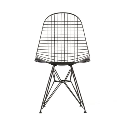 Chaise Wire Chair DKR métal noir / By Charles & Ray Eames, 1951 - Vitra
