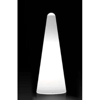 Lampadaire d'extérieur Cono plastique blanc / H 113 cm - Slide