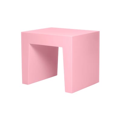 Table d'appoint Concrete Seat plastique rose / Table d'appoint - Polyéthylène recyclé - Fatboy