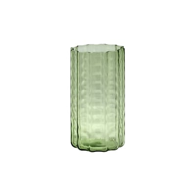 Vase Wave 01 verre vert / Ø 12 x H 21 cm - Serax