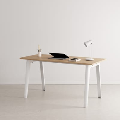 Bureau New Modern bois blanc / 150 x 70 cm - Chêne éco-certifié - TIPTOE