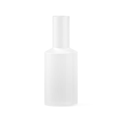 Carafe Ripple verre blanc / 1L - Verre strié - Ferm Living