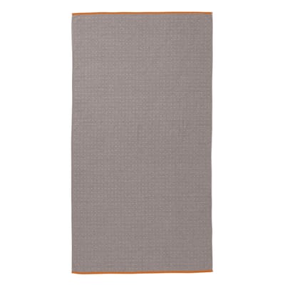 ferm living - serviette de plage bain en tissu, coton couleur gris 40 x 10 cm designer trine andersen made in design