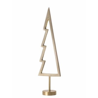 Décoration de Noël Tree Outline or métal / Sapin en laiton - H 18 cm - Ferm Living