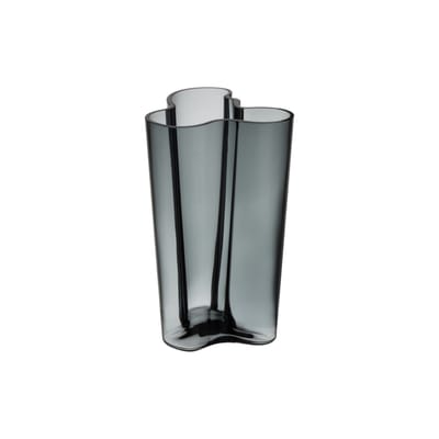 Vase Aalto verre gris / 17 x 17 x H 25 cm - Alvar Aalto, 1936 - Iittala