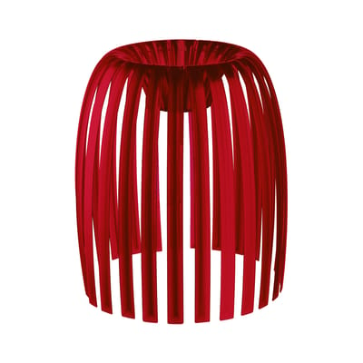 Abat-jour Josephine Medium plastique rouge / Ø 31 x H 34 cm - Koziol
