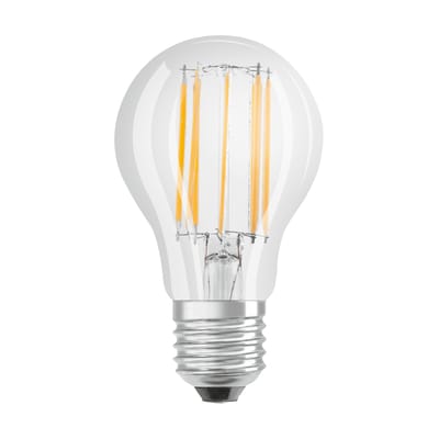 Ampoule LED E27 verre transparent / Standard claire - 11W=100W (2700K, blanc chaud) - Osram