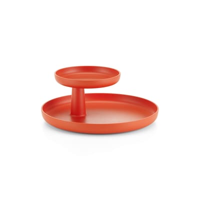 vitra - plateau rotary trays en plastique, abs couleur rouge 31.68 x 12 cm designer jasper morrison made in design