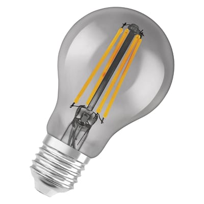 Ampoule LED E27 connectée / Smart+ verre gris / Filaments Standard - 6W = 60W / Bluetooth - Variable - Ledvance