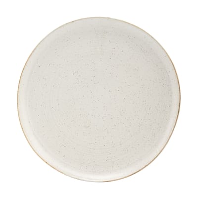 house doctor - assiette pion en céramique, porcelaine émaillée couleur gris 18.76 x 3.5 cm made in design
