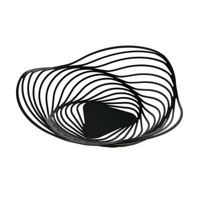 Alessi Black - Basket Trinity - Steel - Designer Adam Cornish Size 33