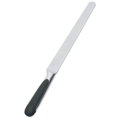 alessi - couteau à charcuterie mami en plastique, tpe couleur métal 37.5 x 40 5 cm designer stefano giovannoni made in design