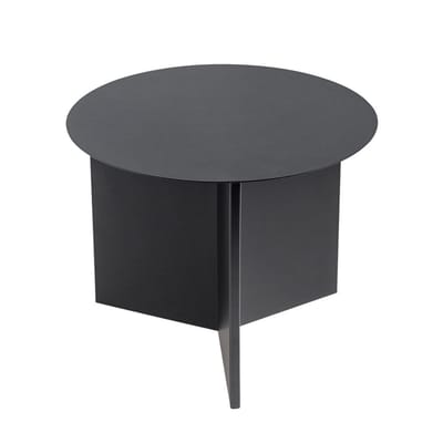 Table d'appoint Slit Metal basse métal noir / Ø 45 x H 35 cm - Hay