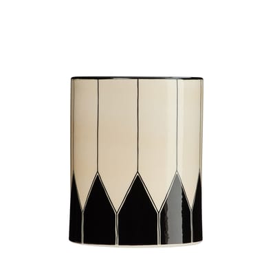 Vase Daria Moyen céramique noir / Ø 15 x H 19 cm - peint main - Maison Sarah Lavoine