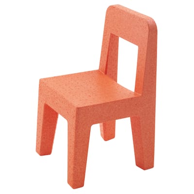 magis - chaise enfant orange 30 x 62 55 cm designer enzo mari plastique, polypropylène