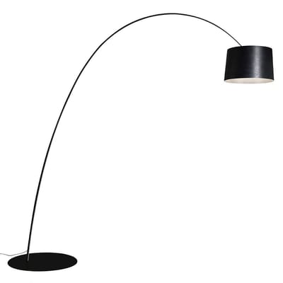 Lampadaire Twiggy Elle matériau composite noir / LED - H 259 à 267 cm / Prof. 255 cm / Marc Sadler, 