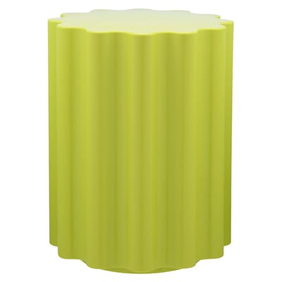 Tabouret Colonna plastique vert / H 46 x Ø 34,5 cm - By Ettore Sottsass - Kartell