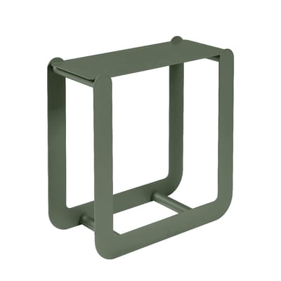 Porte-bûches Nevado métal vert / Tabouret - L 60 x H 60 cm - Fermob