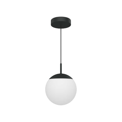 Suspension Mooon! LED métal verre noir / Bluetooth - Ø 25 cm - Fermob