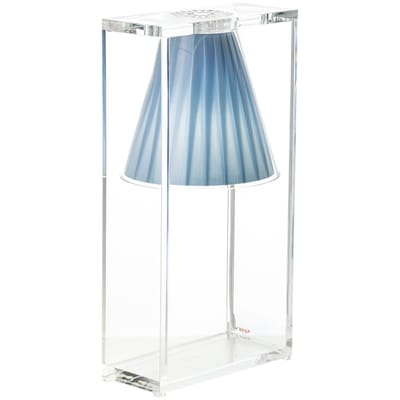 Lampe de table Light-Air plastique tissu bleu - Kartell