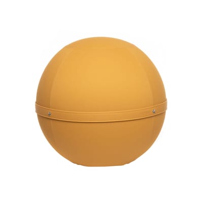 Pouf Ballon Outdoor Regular tissu jaune / Siège ergonomique - Pour l'extérieur - Ø 55 cm - BLOON PAR