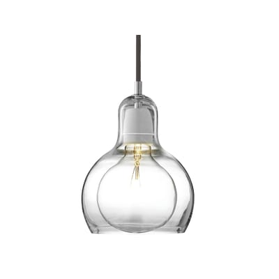 Suspension Mega Bulb verre transparent / Ø 18 cm - &tradition