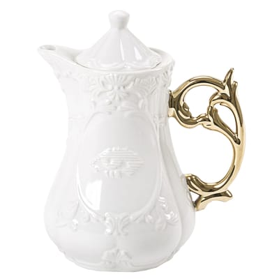 Théière I-Teapot céramique or blanc - Seletti