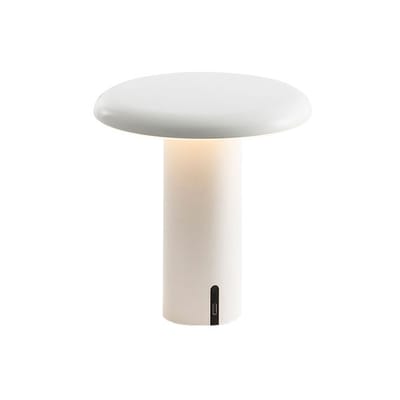 Lampe sans fil rechargeable Takku LED métal blanc / Métal - Ø 18 x H 19 cm - Artemide